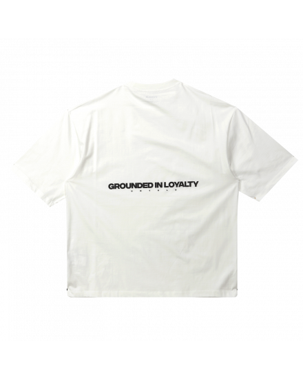 RISE IN LOYALTY BOXY TEE - BROKEN WHITE