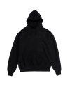 UNVNF LOGO EMBROIDERY PULLOVER HOODIE - BLACK