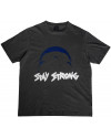 STAY STRONG HEAD CHARCOAL TEE