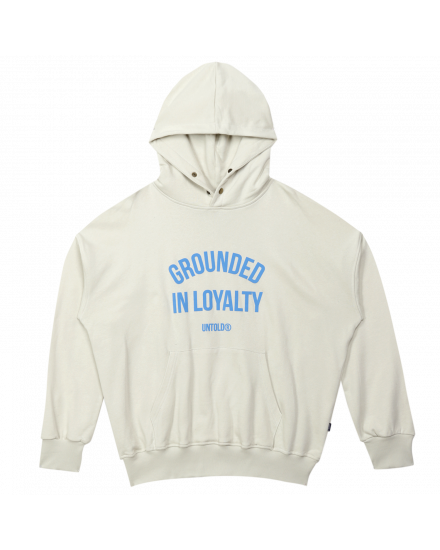 GROUNDED ARCH HOODIE - DUSTY WHITE