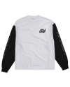 UNVNF TWO TONE MESH LONG SLEEVE - WHITE