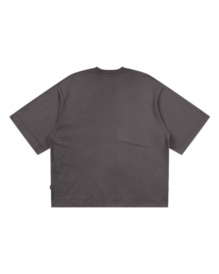 TRUST THE PROCESS BOXY TEE - CHARCOAL